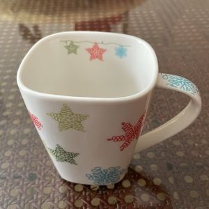 STARBUCKS Holiday Stars Ceramic 2005 Christmas Mug 10oz